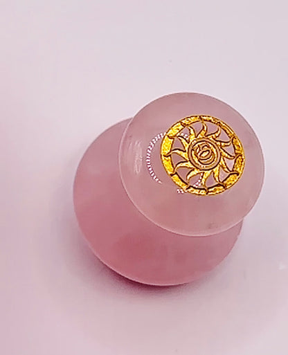 ROSE QUARTZ MUSHROOM GUA SHA